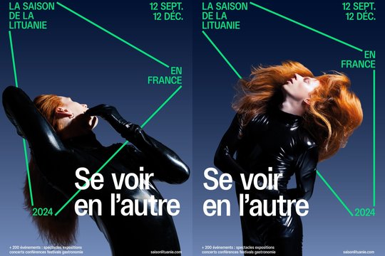 Į Lietuvos sezoną Prancūzijoje kviečia plakatai, kurių centre – veržlus šiuolaikinio šokio atstovo kūnas.