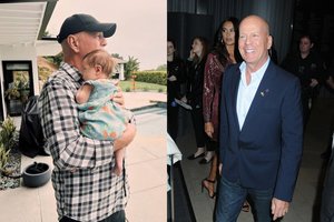 Su sunkia liga kovojančio Bruce'o Williso šeimoje praūžė jauki šventė