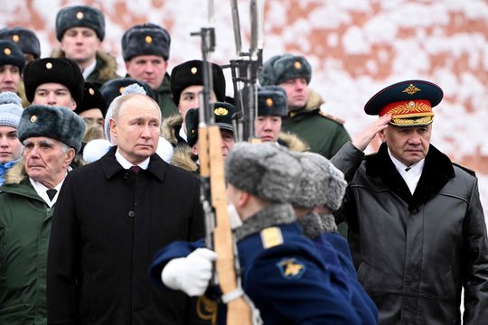  S. Šoigu ir V. Putinas.