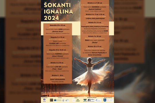 Kaip ir kiekvienais metais, Ignalinos rajono kultūros centras kviečia pasinerti į šokių sūkurį ir dalyvauti respublikinio šokių festivalio „Šokanti Ignalina 2024“ renginiuose!
