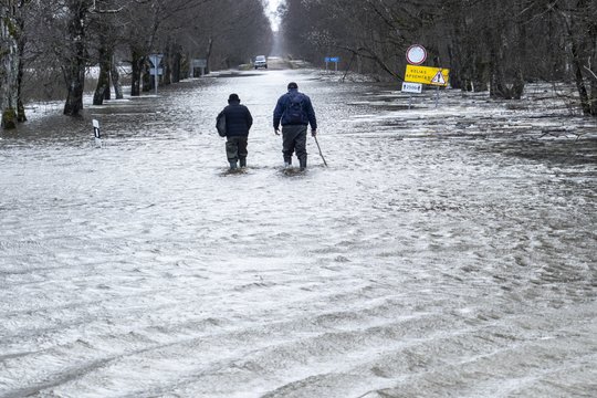  Potvynis Šilutės rajone, 2024 m. vasaris.