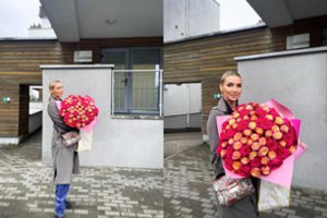 Monikos Kvietkutės namuose – šventė su įspūdinga rožių puokšte: „Aš esu ne viena“