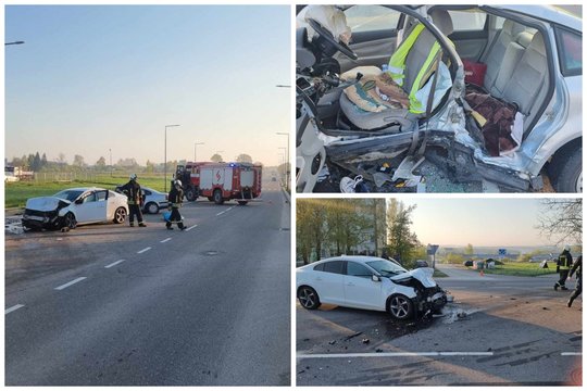  Per avariją žuvo automobilio „Volkswagen Passat“ vairuotojas.