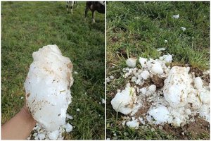 Šilalės r. – mirtinai pavojingas reiškinys: į žemę rėžėsi didžiulis ledo gabalas, aiškėja, iš kur jis atsirado