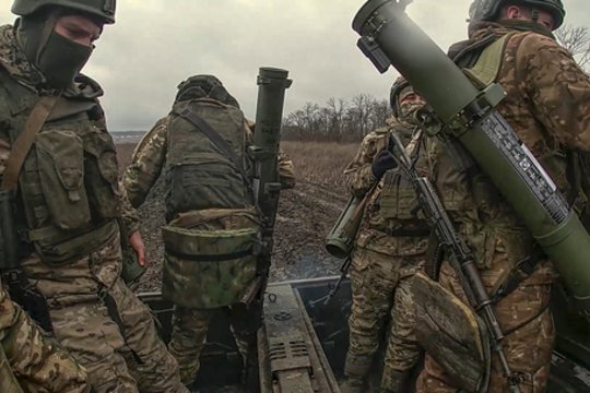  Karas Ukrainoje. Rusijos kareiviai.