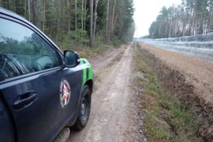 VSAT šalies pasienyje su Baltarusija neteisėtų migrantų nefiksavo