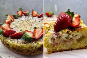 Gaivus rabarbarų ir maskarponės pyragas: patiks visiems