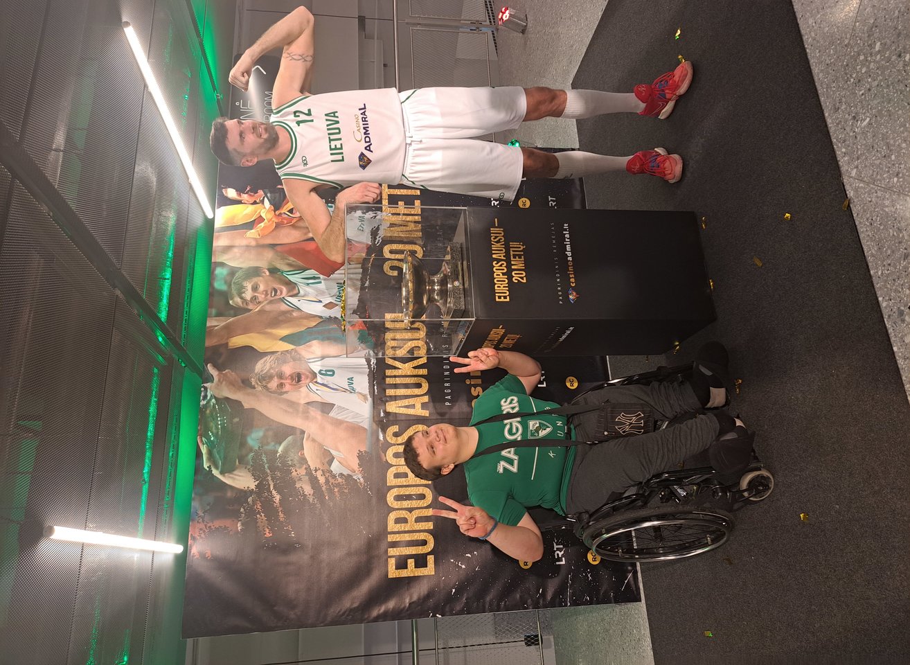  Viena didžiausių vaikino aistrų – krepšinis, apie kurią Edgaras gali be pertraukų ir kalbėti, ir žaisti.<br> Asmeninio archyvo nuotr.