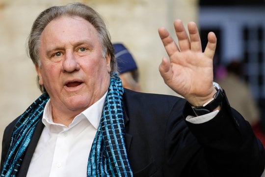 Sulaikytas garsus prancūzų aktorius G. Depardieu