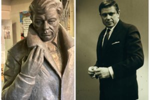 Šiandien prie Panevėžio dramos teatro bus atidengta skulptūra Donatui Banioniui