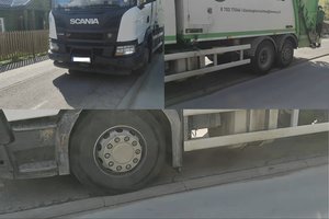 „Ekonovus“ nusprendė pasivažinėti šaligatviu: bendrovė aiškinasi dėl šio incidento