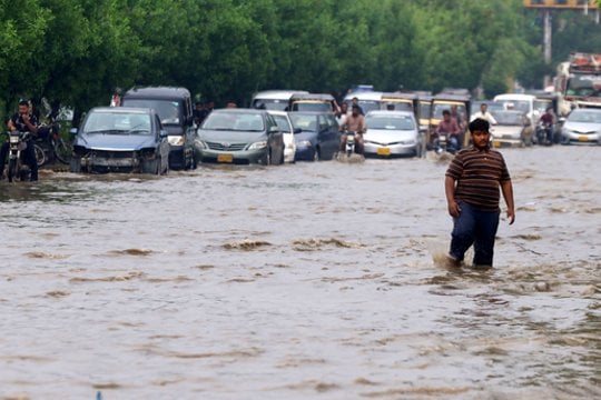 Potvyniai Pakistane.