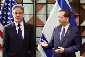 Izraelyje viešintis A. Blinkenas: esame pasiryžę pasiekti paliaubas Gazos kare