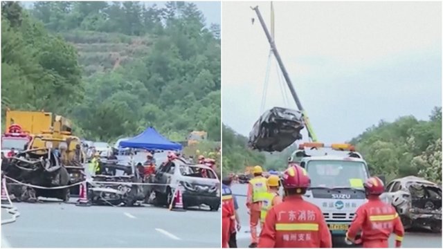 Kinijoje šventinė diena paženklinta katastrofa: sugriuvus kelio atkarpai žuvo 36 žmonės