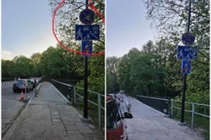 „Kelių patruliai: viskas užfiksuota“: prie Vingio parko išsirikiavo visa gatvė pažeidėjų