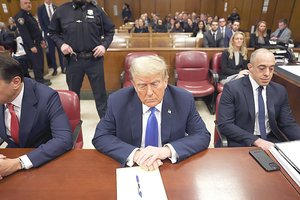 D. Trumpas atsisako pažadėti, kad sutiks su 2024 m. rinkimų rezultatais