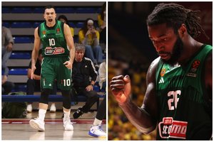 Įspūdingame krepšinio spektaklyje M. Grigonio atstovaujamas „Panathinaikos“ įveikė „Maccabi“ ir išplėšė lemiamą serijos mačą