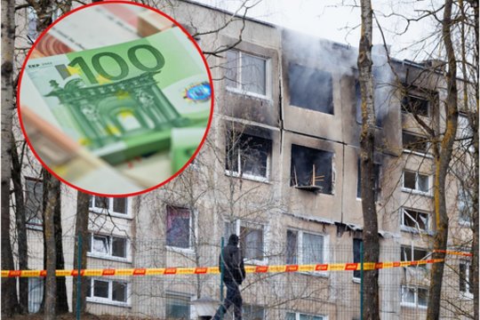 Vyriausybė skyrė per 311 tūkst. eurų valstybės rezervo lėšų Viršuliškių daugiabučio gaisro padarinių šalinimui bei žalos atlyginimui.