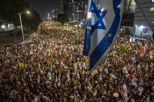 Protestas Tel Avive.