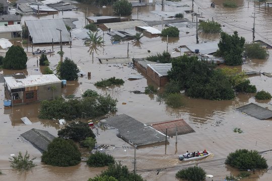 Potvyniai Pietų Brazilijoje.