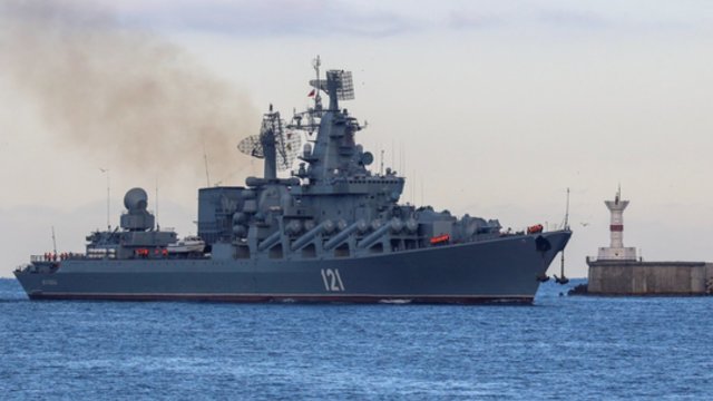 Ukrainiečių atakos sėja baimę rusams: ėmė slėpti didžiuosius Juodosios jūros laivyno pasididžiavimus
