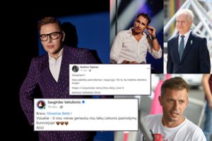 Žinomi žmonės reiškia palaikymą Silvester Belt: „Euroviziją“ stebi ir Gitanas Nausėda