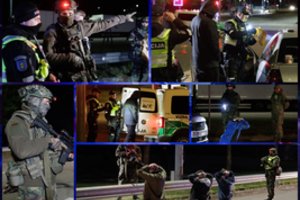 Ginklai, patikros, narkotikai bei grasinimai „duoti į snukį“: komendanto valandos rezultatai nustebino ir karius, ir policijos pareigūnus