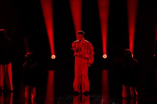  S.Belt pasirodymas pirmajame „Eurovizijos“ pusfinalyje.<br> G.Bitvinsko nuotr.