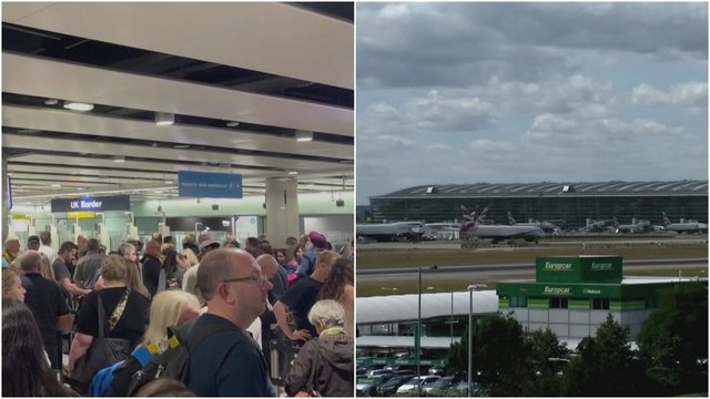 Chaosas JK oro uostuose: dėl techninių gedimų visoje šalyje sutriko pasų kontrolės veikla