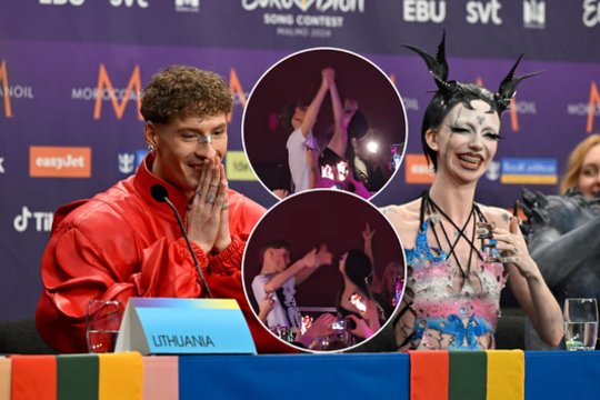 Sėkmę pirmajame „Eurovizijos“ pusfinalyje Silvester Belt atšventė vakarėlyje: linksminosi su airių atstovu.