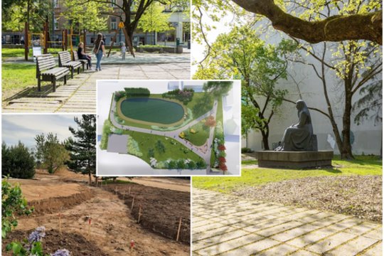 Miesto centre bus remontuojamas Gedimino prospekte esantis Žemaitės skveras. Trys nauji skverai bus įrengti ir nutolusiuose Vilniaus rajonuose.