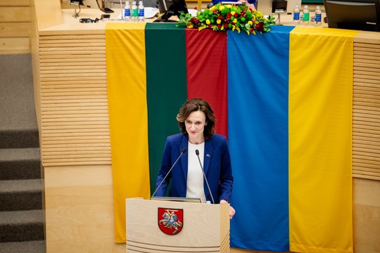 V. Čmilytė-Nielsen: nei vienam kandidatui paramos neišreiškę liberalai po pirmojo turo savo poziciją gali pakeisti.