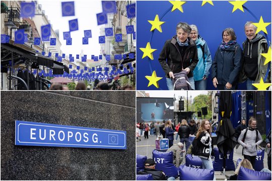  Lietuva švenčia 20-ąsias narystės ES metines: Vilniaus gatvė laikinai tapo Europos gatve.