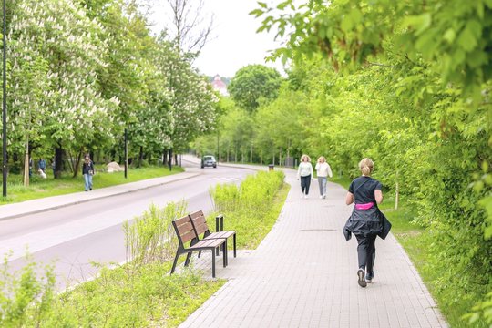 Atnaujintoje P.Vileišio gatvės dalyje pirmenybė teikiama dviračiams.