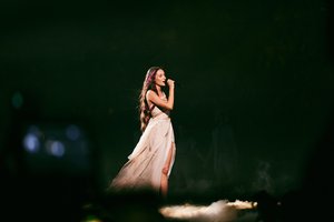 Antrajame „Eurovizijos“ pusfinalyje pasirodžiusi Izraelio atstovė Eden Golan buvo palydėta švilpimais