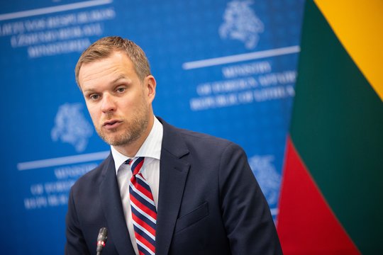   Lietuvos užsienio reikalų ministras Gabrielius Landsbergis.
