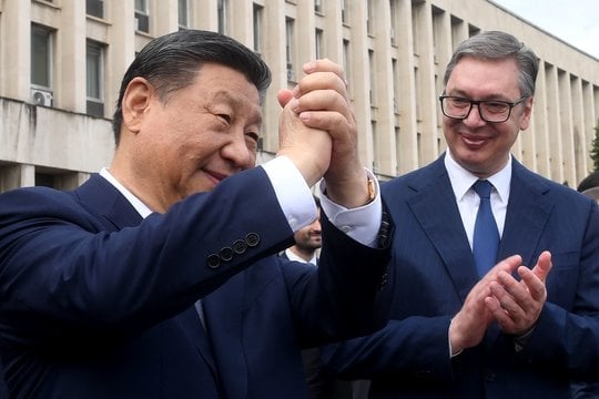  A. Vučičius ir Xi Jinpingas.