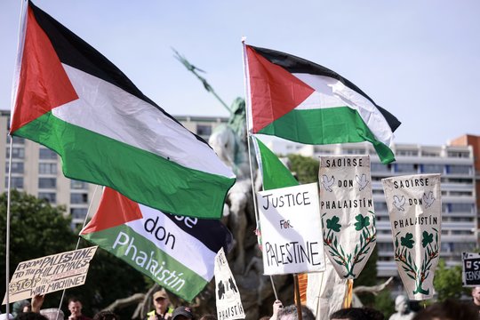 Palestinos vėliavos.