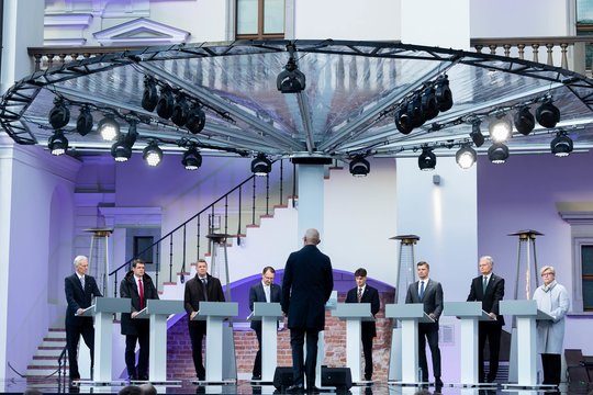 Kandidatų į prezidentus debatai.<br>T.Bauro nuotr.