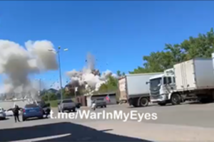 Sprogimas sudrebino Rusijos kariškių šventę Donecko restorane: kaltina HIMARS