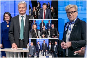 Paskutiniuose debatuose prieš prezidento rinkimus – iš visų išsiskyrusi G. Nausėdos nuomonė