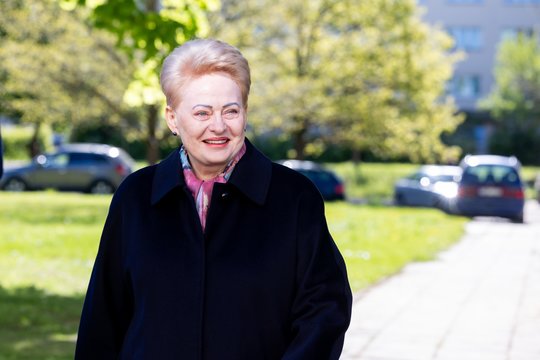 D. Grybauskaitė atidavė balsą rinkimuose. 