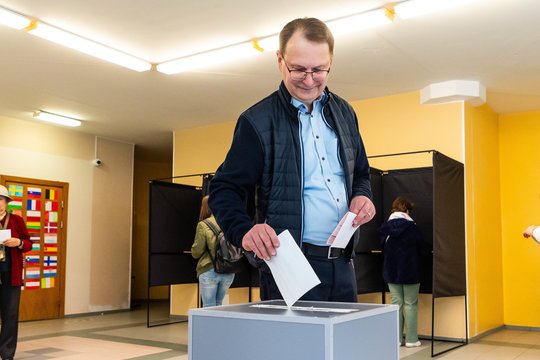 D.Žalimas atidavė balsą rinkimuose. 