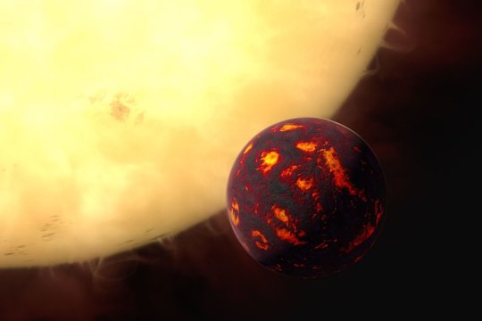  55 Cancri e, švelniai tariant, yra labai ugningas pasaulis.