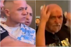 Chaosas Rijade – T. Fury tėvas viešbutyje smūgiavo ukrainiečiui: abu vyrai prasiskėlė galvas