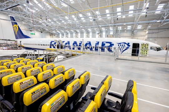 Atidarytas antrasis „Ryanair“ lėktuvų remonto ir priežiūros pastatas,<br>Ž.Gedvilos / ELTA nuotr.