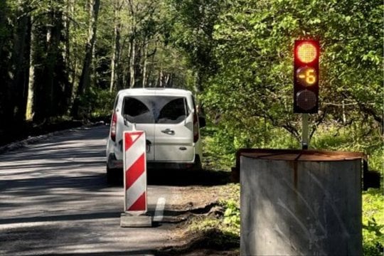 Smiltynėje pradedama 10 km ilgio kelio atkarpos rekonstrukcija.