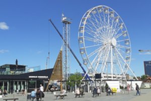 Žvilgsnis į Baltijos jūrą – iš paukščio skrydžio: ilgai lauktas apžvalgos ratas pajūryje kelia net į 40 metrų aukštį