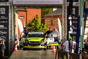 Pirmąją „7bet Rally Lazdijai“ dieną klasėje lyderiavęs „SV Technika Racing“ ekipažas nekantriai laukia šeštadienio