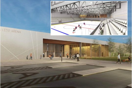 Pritarė pasiūlymui Liepkalnyje pastatyti naują ledo areną.